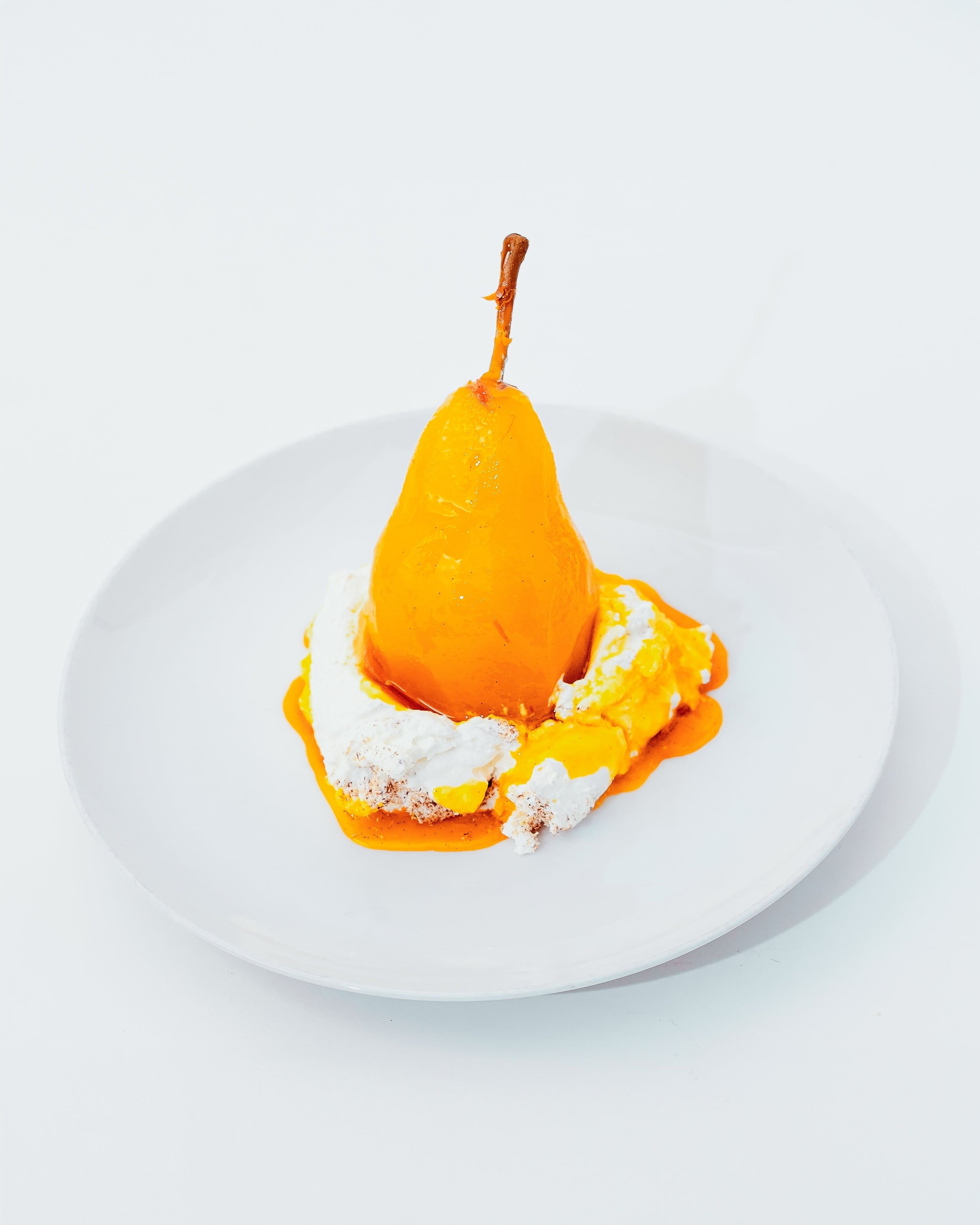 Citrus & Spice Poached Pear.