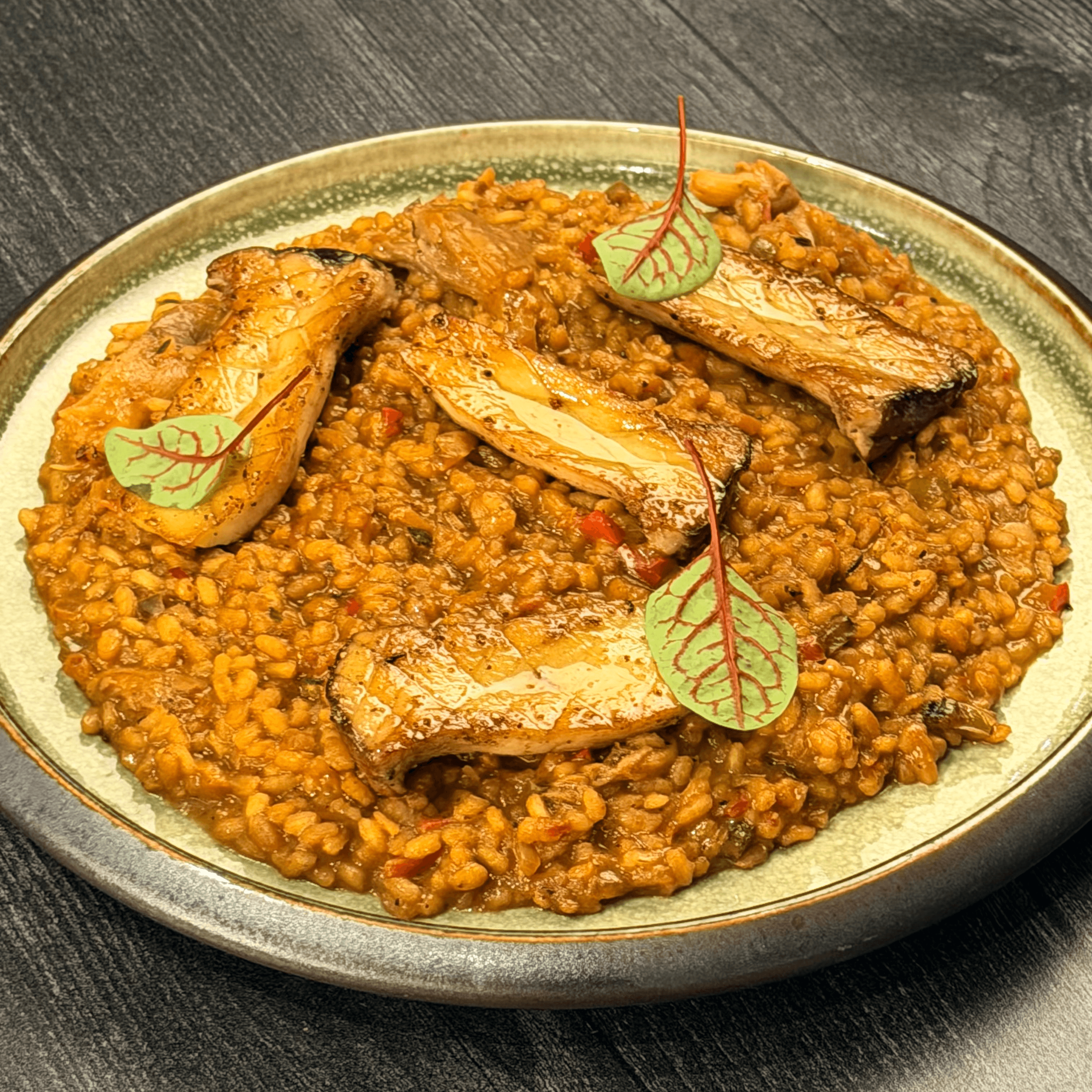 ARROZ MELOSO DE SETAS.