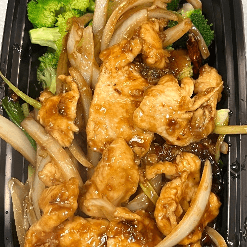 (L) Szechuan Chicken.