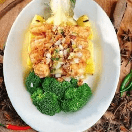 Tôm Rang Muối - Shrimp in the Fresh Ocean.