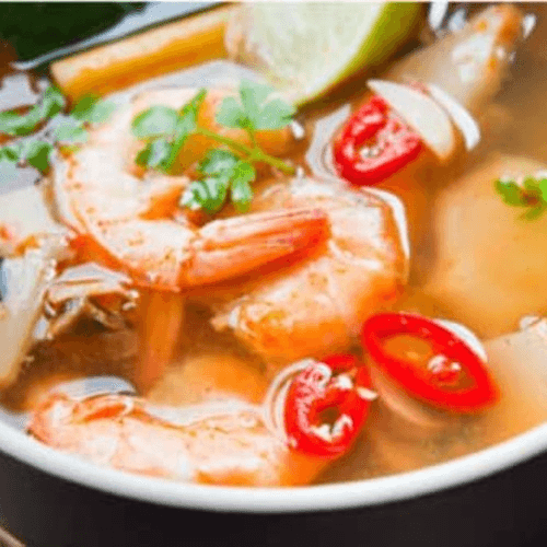 Clear Tom Yum Curry.