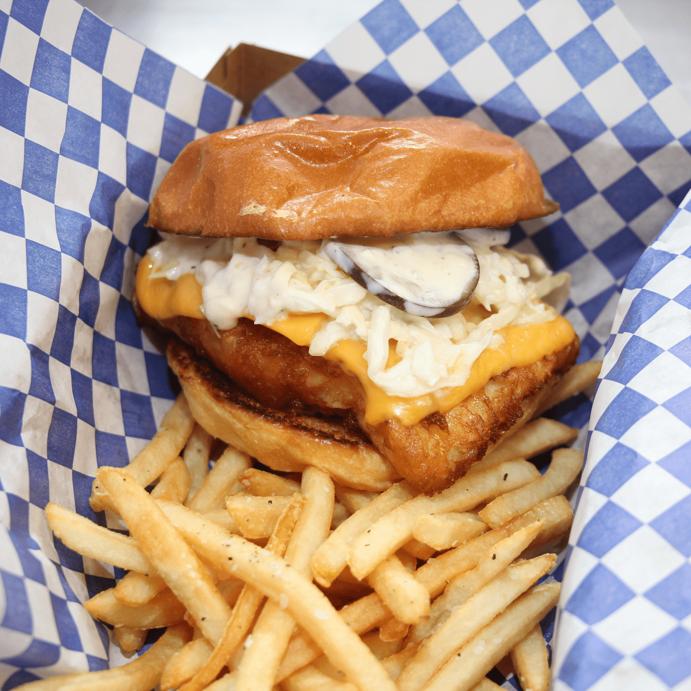 Charli's Fish Sandwich.