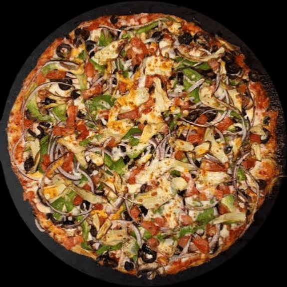 Vegan Garden Veggie Pizza.
