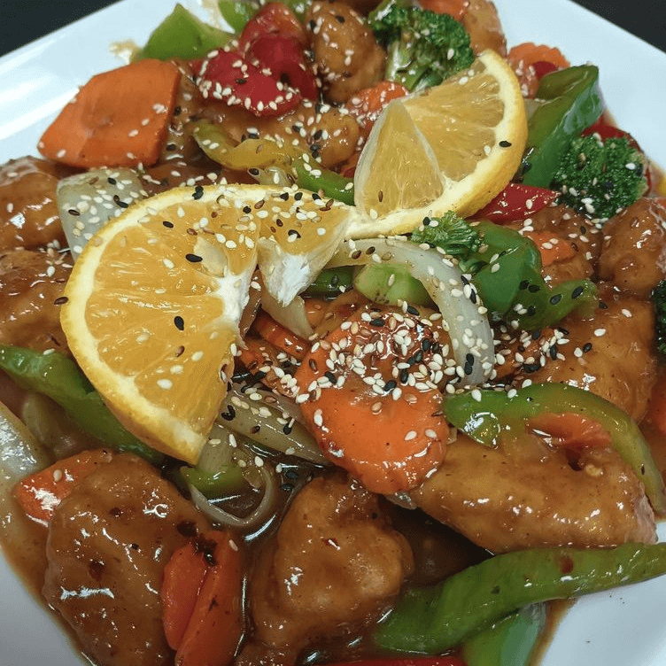 55. Thai Orange Chicken.