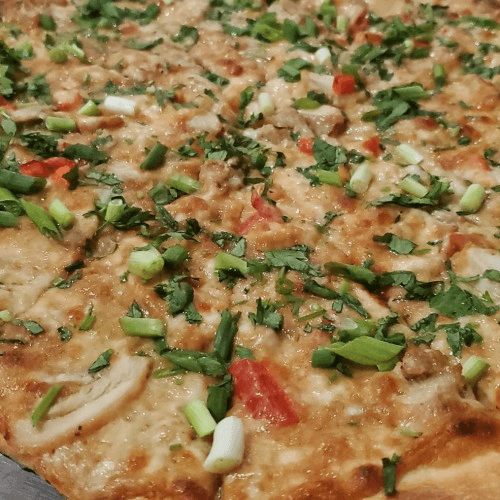 12 Thai Chicken Pizza.