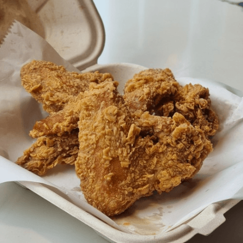 Whole Fried Chicken Wings.