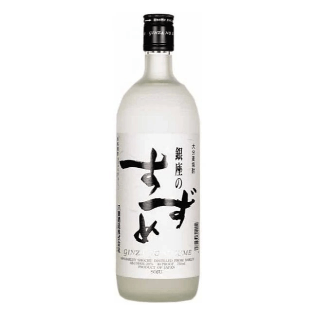 Ginza No Suzume Shiro Bottle Barley Shochu 銀座のすずめ白　麦焼酎.