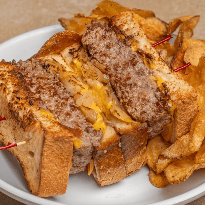 Sal's Patty Melt Burger.
