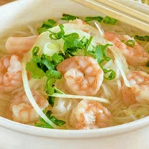 M4. Shrimp Noodle Soup.