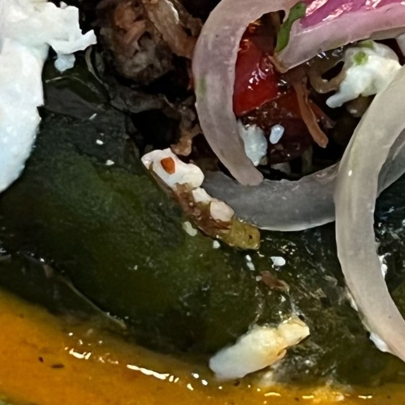Naked Chile Relleno with Veggies.