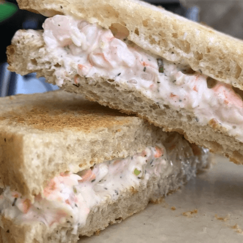 Shrimp Salad Sandwich.