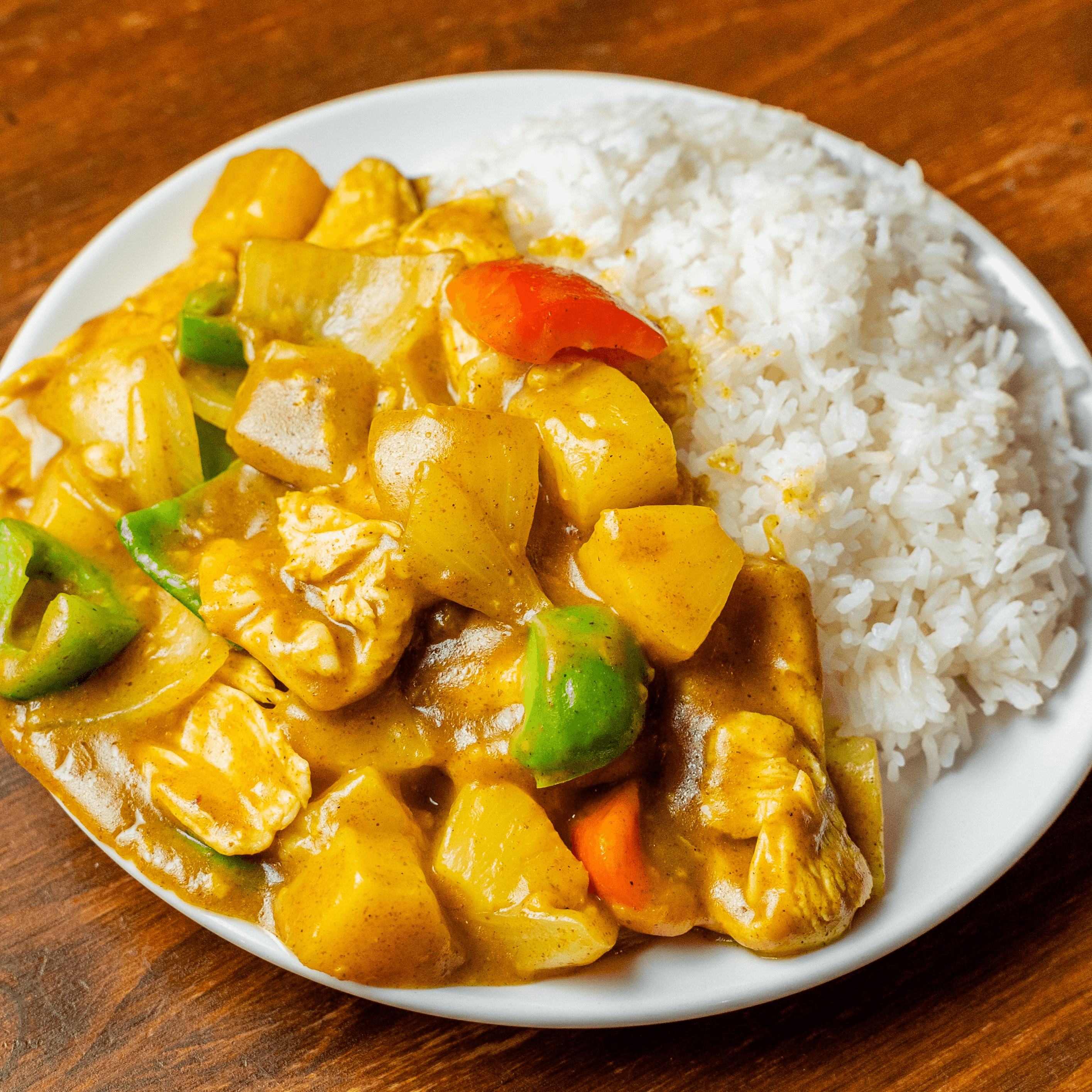 Curry Chicken Rice 咖喱鷄飯.