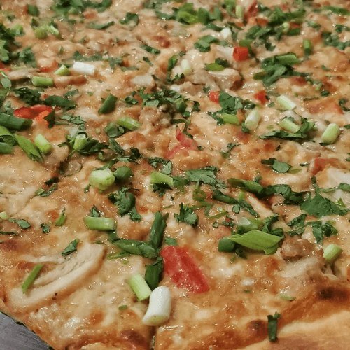 Thai Chicken Pizza.