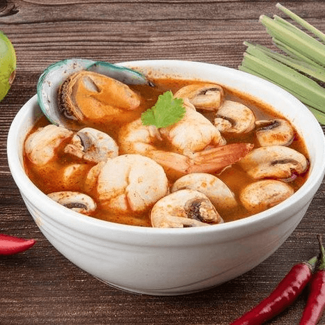 Seafood Tom Yum Soup.