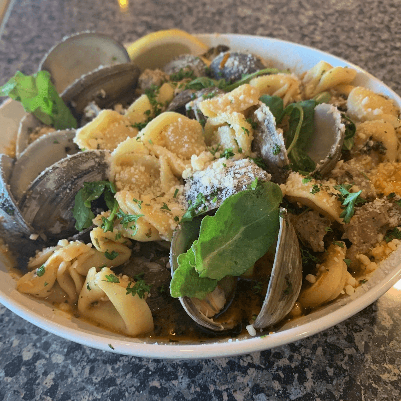 Clams Tortellini.