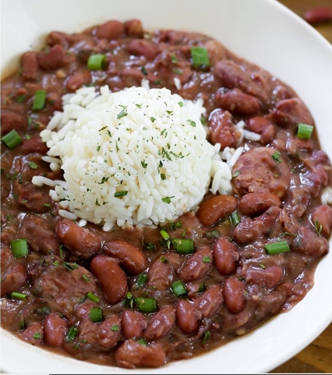 Red Beans and Rice.