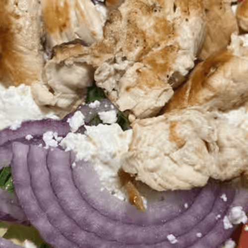 Grilled Chicken Greek Salad.