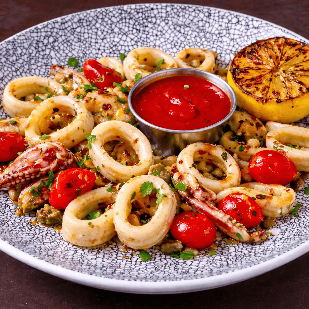 Sauteed Calamari.