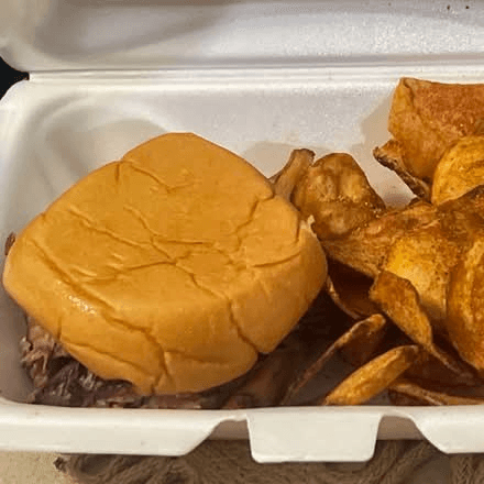 Beef Brisket Sandwich.