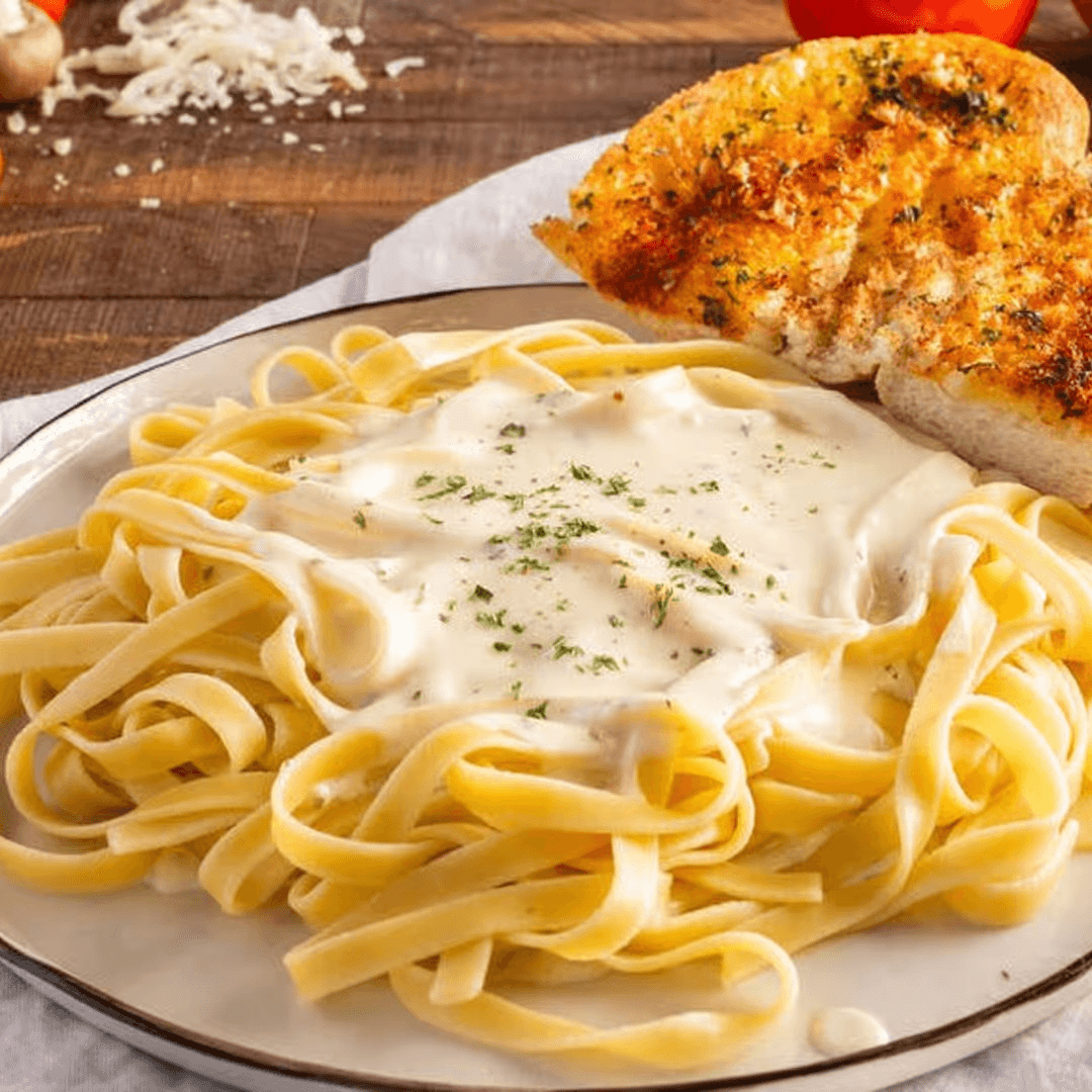 Alfredo Sauce Pasta.