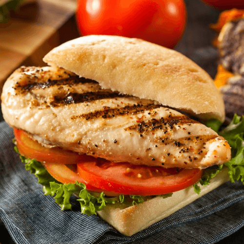 Grilled Chicken Breast Sandwich.