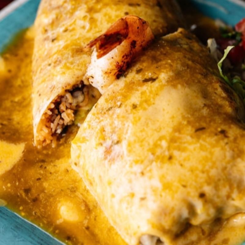 Enchilada Style Burrito.
