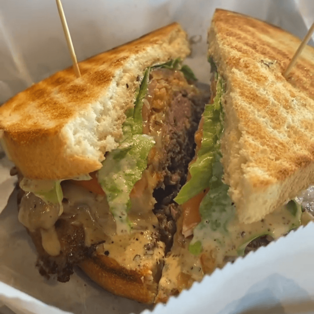 THEO’S - ROAST BEEF SANDWICH WITH PEPPERCORN HORSERADISH.