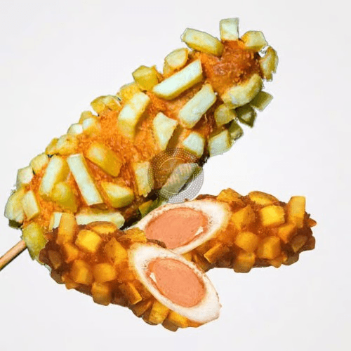 C4. Potato Original Corn Dog / Bánh Xúc Xích Khoai Tây Chiến.