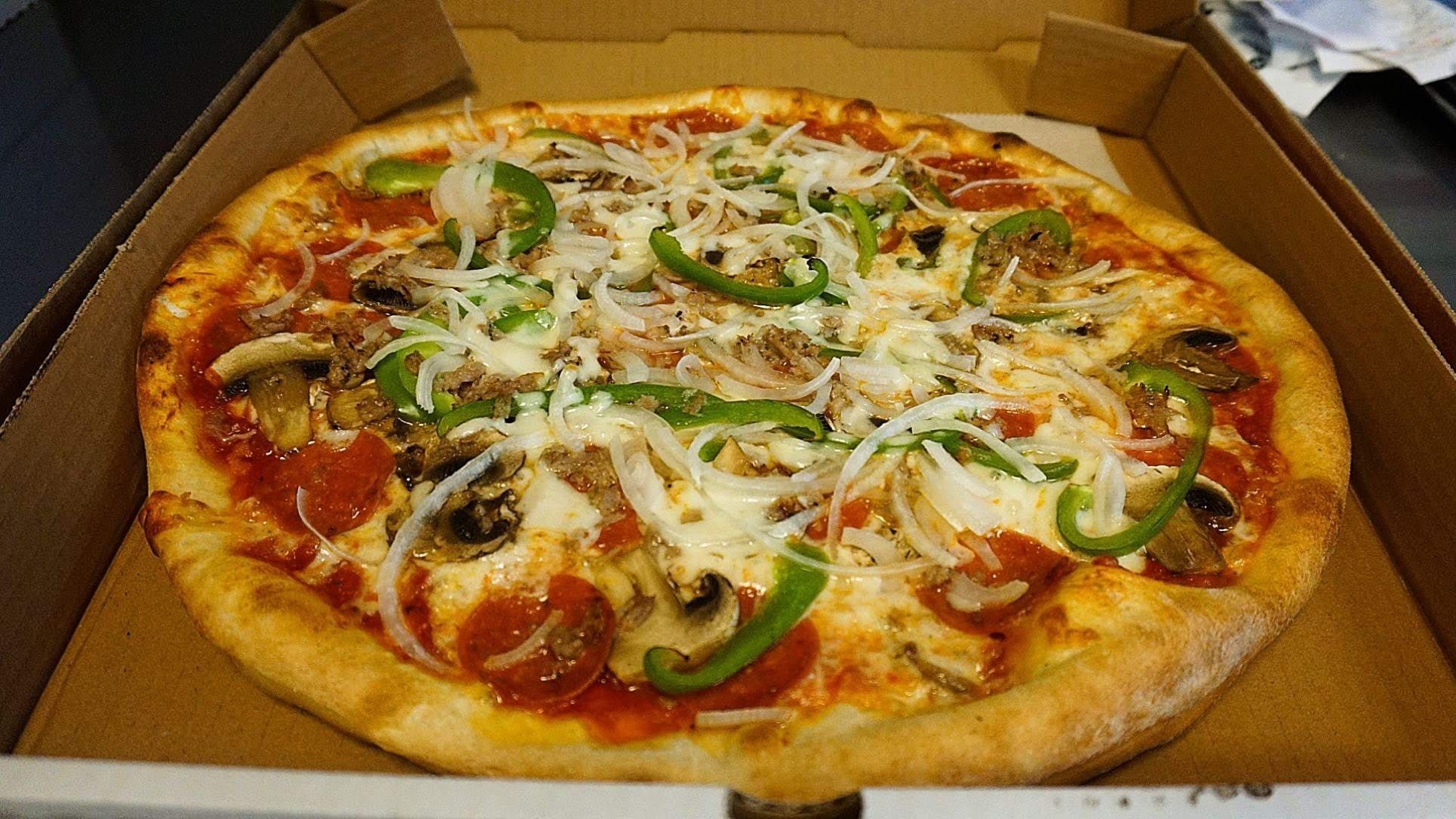 Enzo's Special The Work's Pizza (Large 16'').