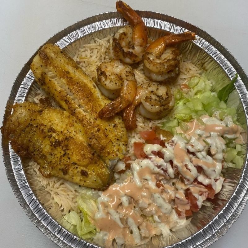 Fish & Shrimp Bowl.