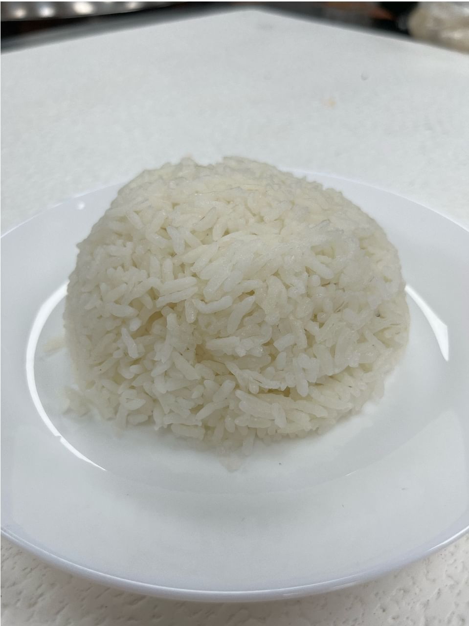 Steamed Jasmine Rice.