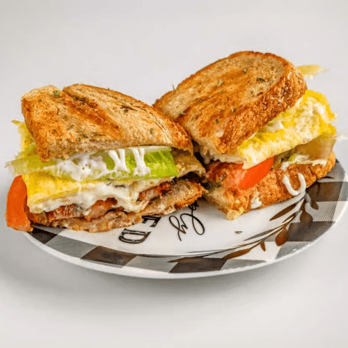 BELT (Bacon Egg Lettuce Tomato Sandwich).