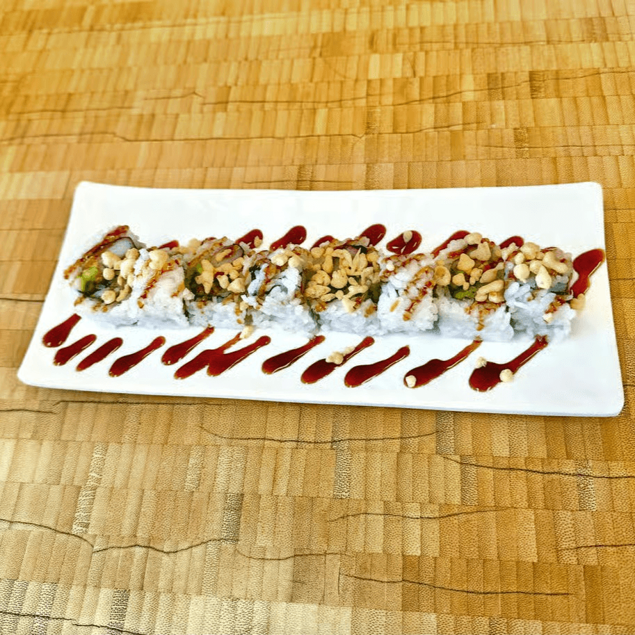 Crunchy Cali Roll and Edamame Or Salad.