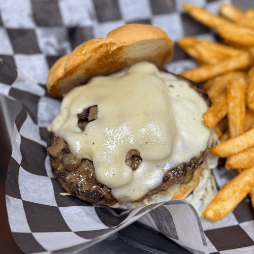 Mushroom Swiss Burger