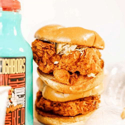 Spicy Chicken Sandwich Basket.