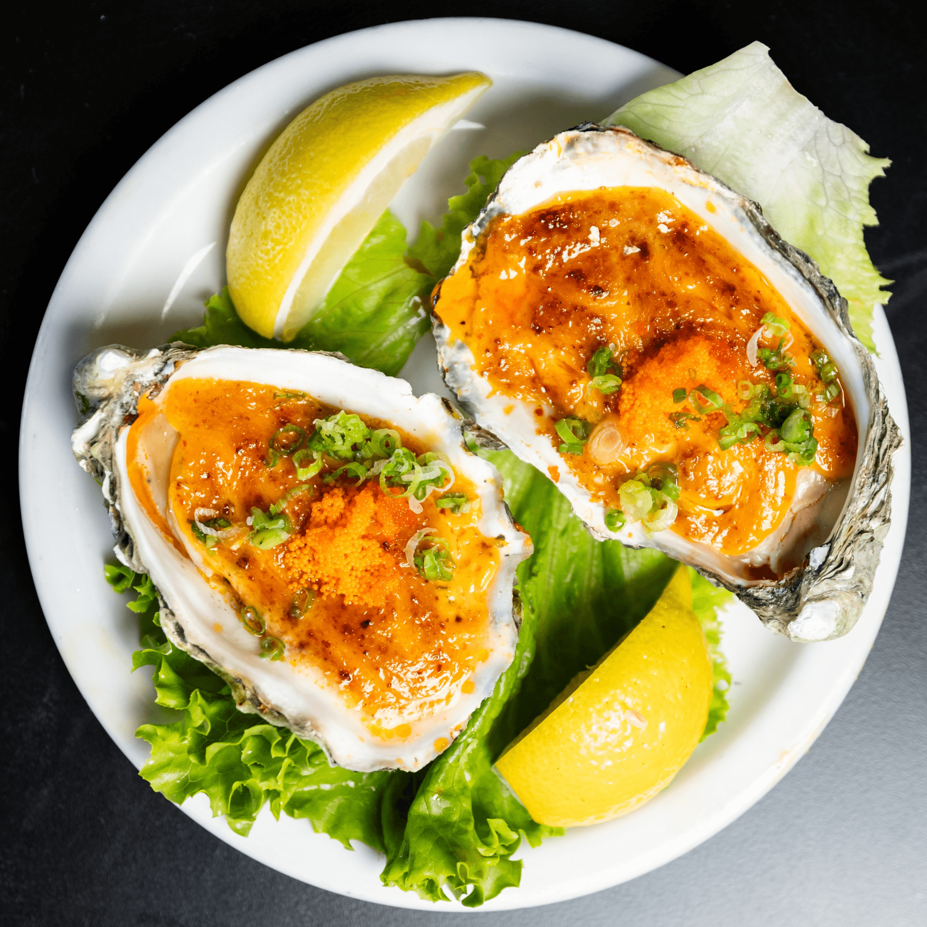 Spicy Baked Oyster.