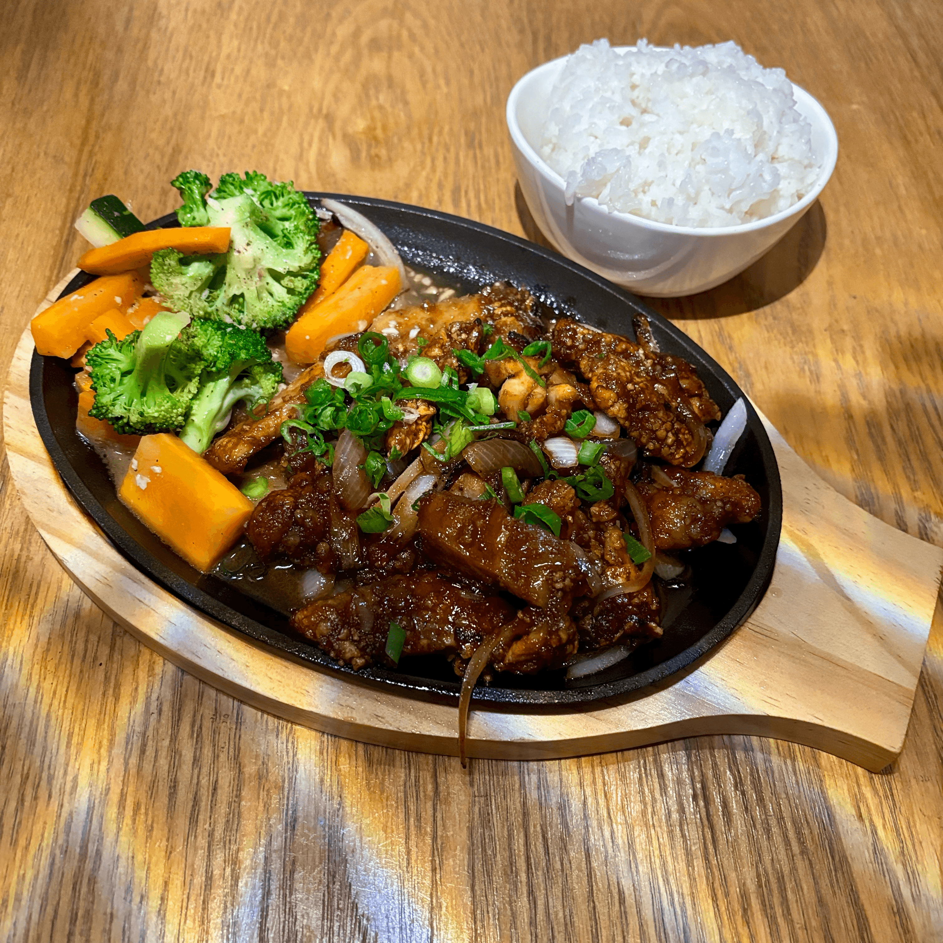 Chicken Teriyaki Dinner.