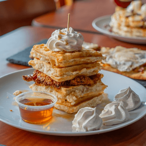 Chicken and Waffles.