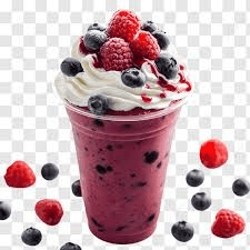 Three berry blast smoothie.