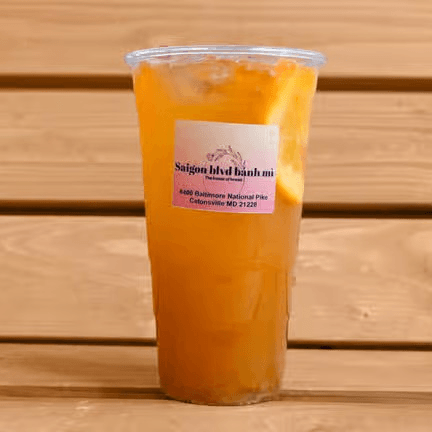 Tropical Peach Tea with Salted Dried Plum (Tra Dao Cam Xi Mui).