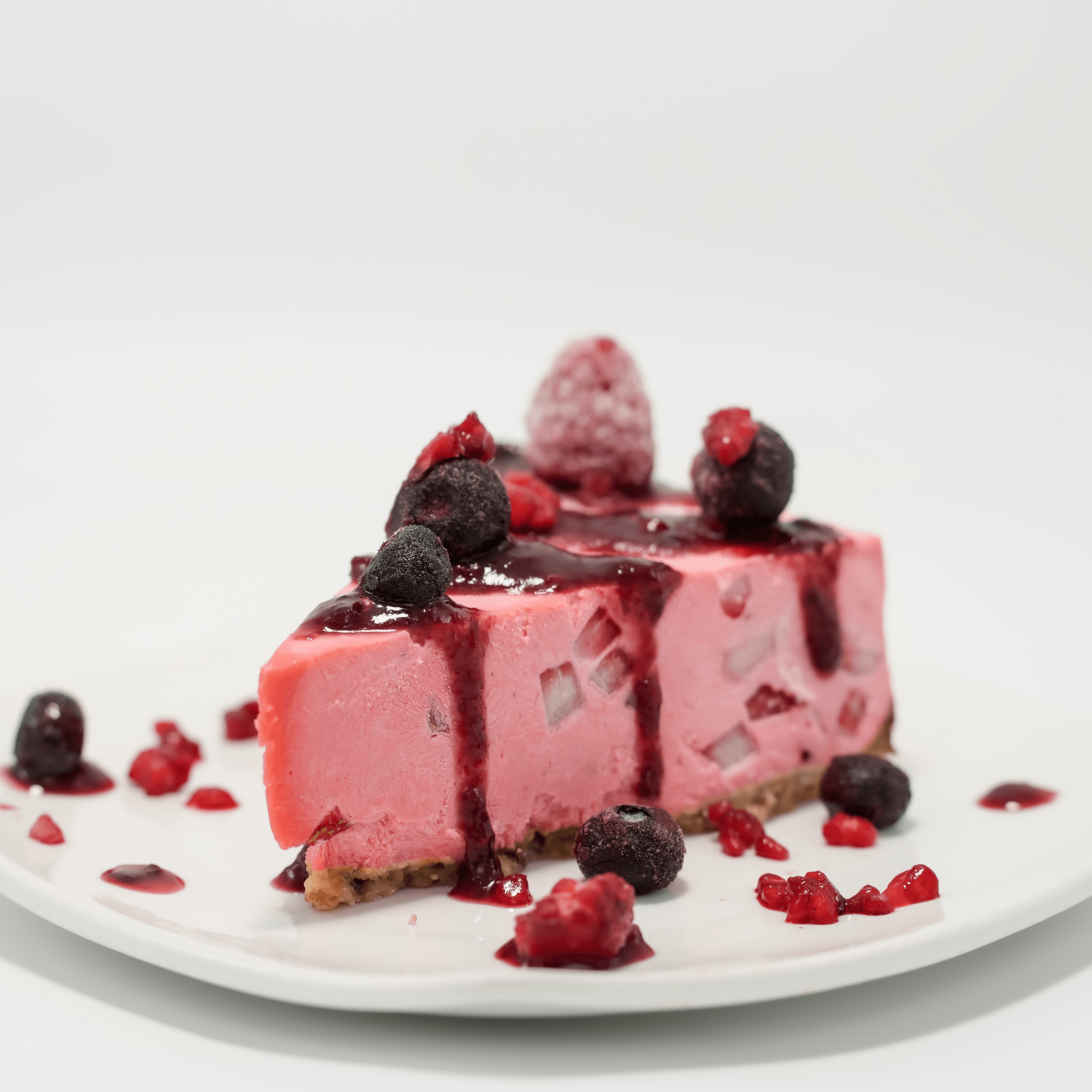 Strawberry  Cheesecake Slices.