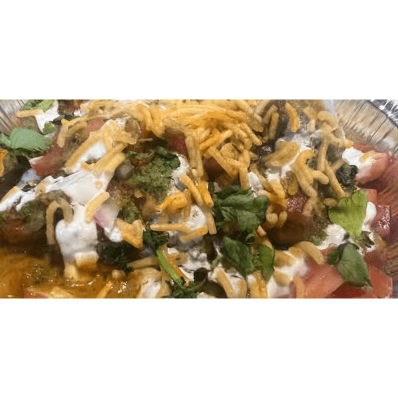 Samosa chaat.