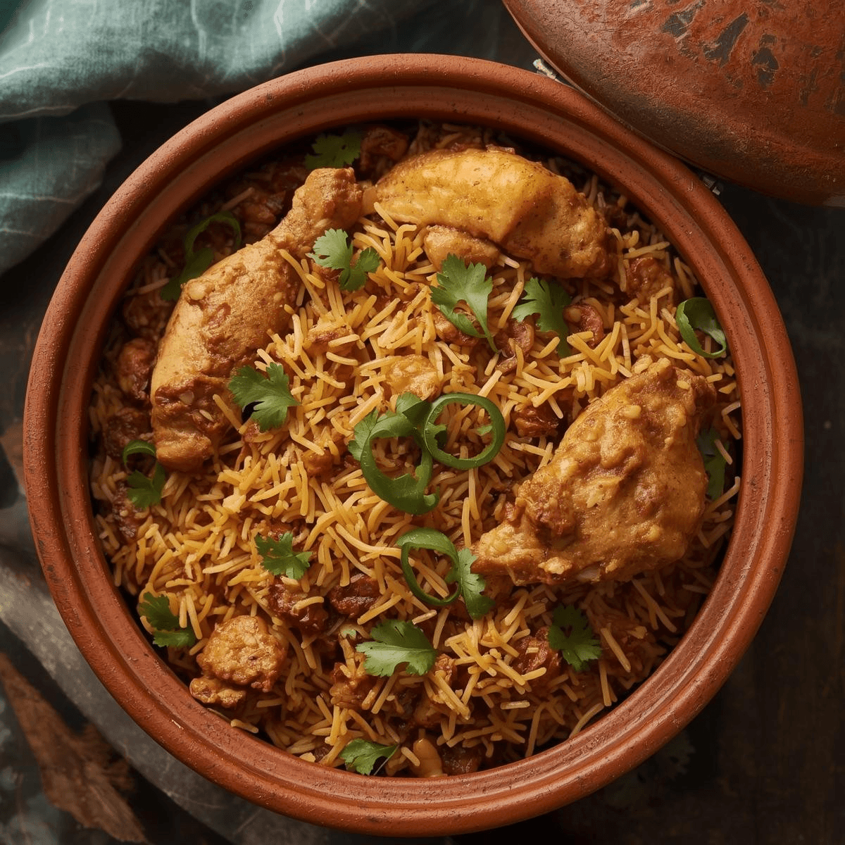 Gongura Chicken Dum Biryani.