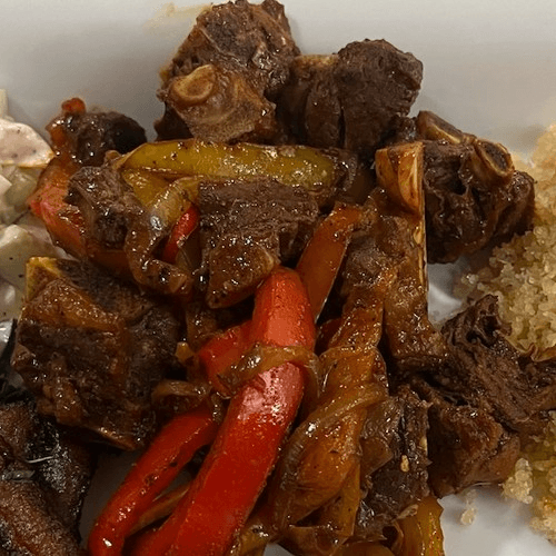 White Rice With Goat.