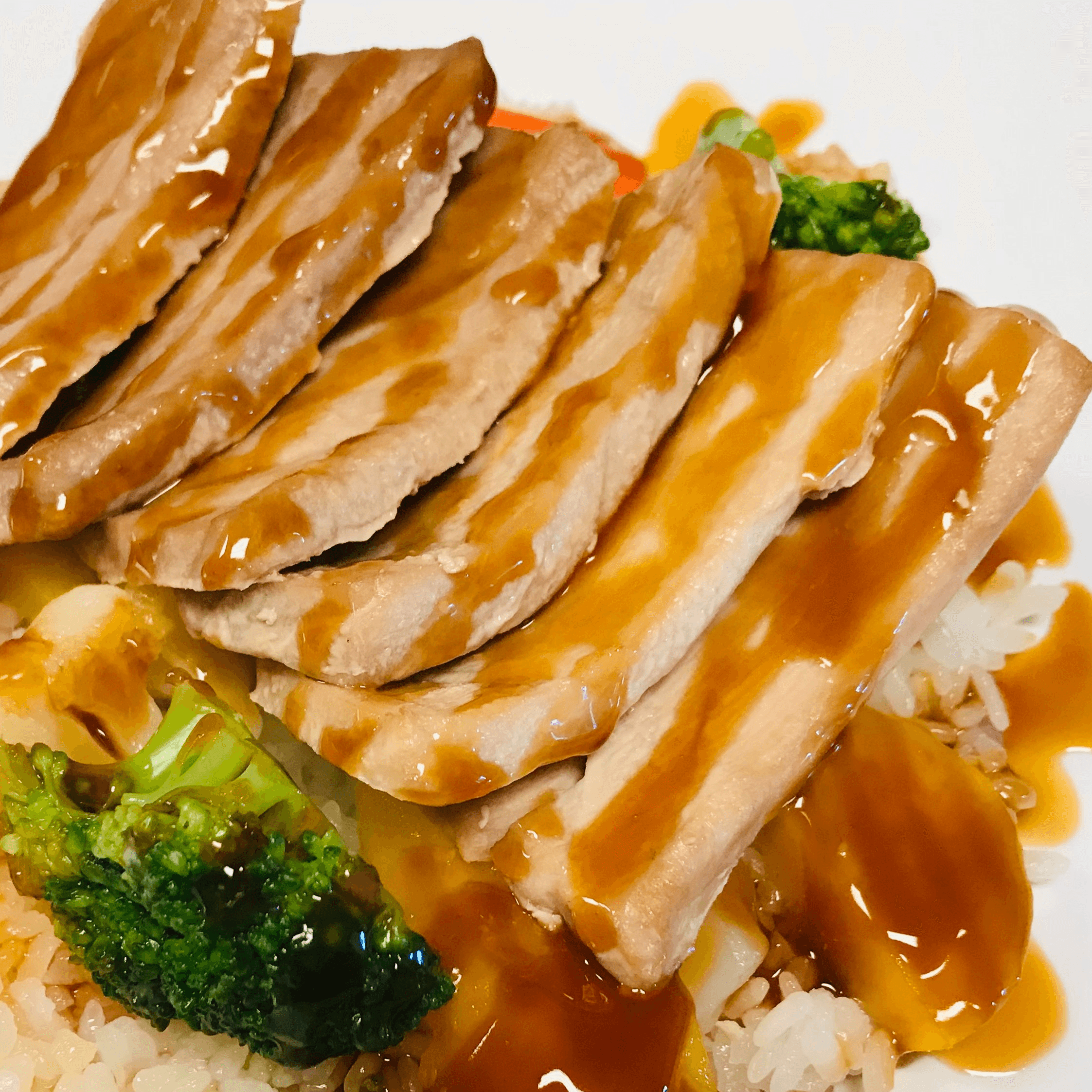 Baked Tuna Teriyaki Bowl.