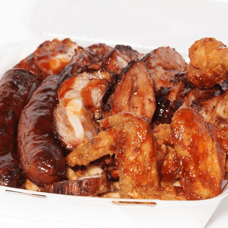 Rib Tip, Hot Links & Wings.