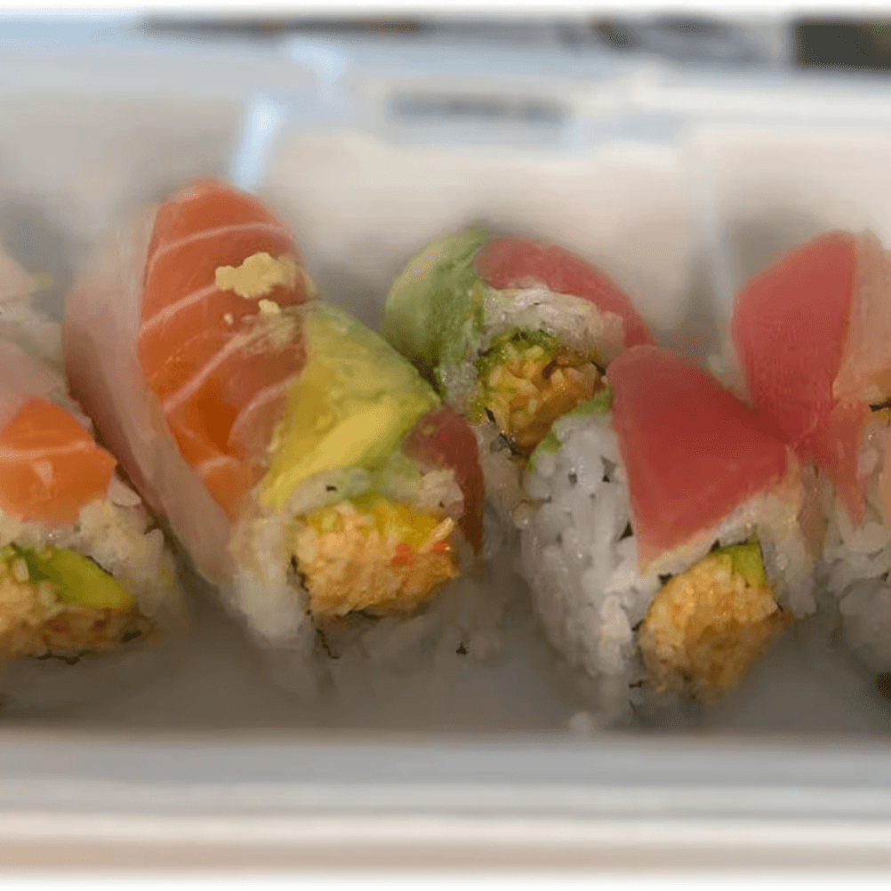 Spicy Rainbow Roll(O).