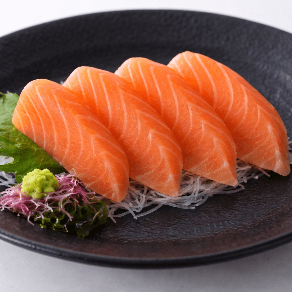 Salmon Sashimi.