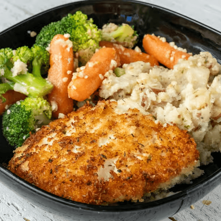 Herb Crusted Halibut.