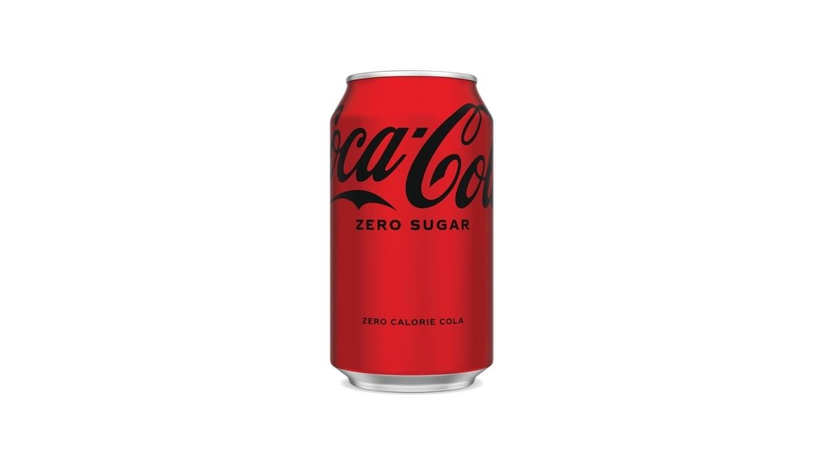 Canned Coke Zero.